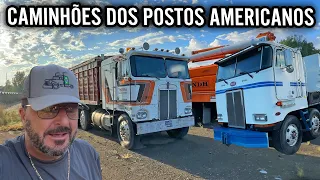 CAMINHÕES RELÍQUIAS NOS POSTOS AMERICANOS 🇺🇸