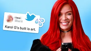 Karol G Reads Thirst Tweets