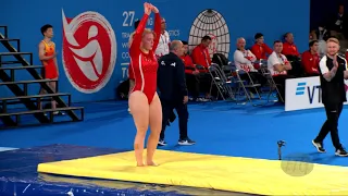 OERSKOV Sara (DEN) W - 2019 Trampoline Worlds, Tokyo (JPN) - Qualification Tumbling R2