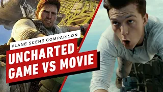 Uncharted: Game vs Movie Trailer Plane Scene Comparison