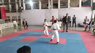 Mahi 1st fight in SGFI State karate Game's