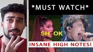 INSANE HIGH NOTES that will leave you SHOOK!!! | HORRIBLE SINGER REACTION