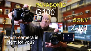 Panasonic G100 v Sony Z-V1 - Which camera performs the best ?