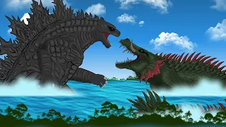 Rampage VS Monster Verse : Lizzie VS GENITOR VS Legendary Godzilla [Godzilla cartoon] EP.01