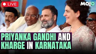 LIVE | Mallikarjun Kharge and Priyanka Gandhi address a joint rally in Sedam, Karnataka.