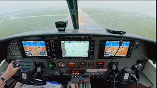 Cessna Caravan Amphibian - FL200 - Icing and ILS approach in bad weather!