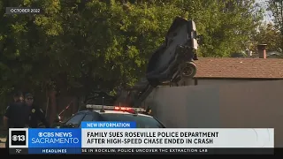 Family sues Roseville PD after 2022 high-speed chase ended in crash