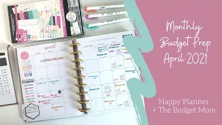 💸 April 2021 Budget Planner Set-Up 💸 // @The Budget Mom + @The Happy Planner
