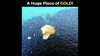 I found a REALLY big flake of GOLD on this private gold claim.