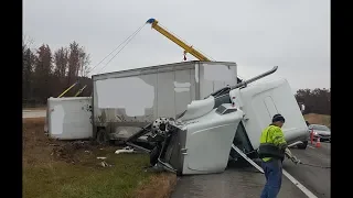 Twisted Truck!!!  Driver Walks Away from Major Crash!!!