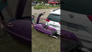 Mini van Jet Ski rack and launch #jetski #grimace