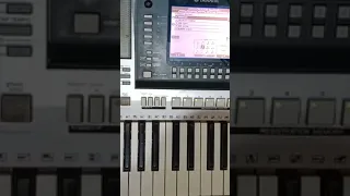 Making beats on a Yamaha keyboard