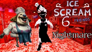 Ice Scream 6 Nightmare Mod Full Gameplay | Ice Scream 6