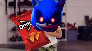 Baby bus vs Sonic I want Sumo Doritos Commercial Parody