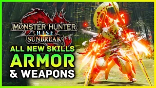 Monster Hunter Rise Sunbreak - Title Update 5 ALL New Skills, Armor Sets, Weapons & Decorations!