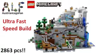 Ultra Fast Speed Build Lego Minecraft 21137 The Mountain Cave