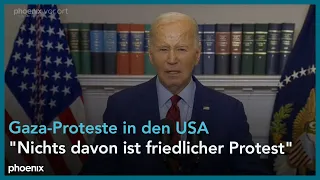 US-Präsident Biden zu den Gaza-Protesten an amerikanischen Universitäten