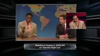 Stephen A. Smith reacts to Jay Pharoah's SNL Impression