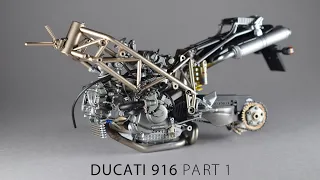 Building a Scale Model: Tamiya Ducati 916 1/12 Part 1