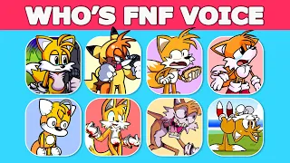 FNF - Guess Character by Their VOICE  | Tails EXE, Spinning My Tails, Tails Caught Sonic,...