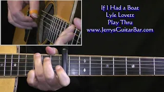 Lyle Lovett If I Had A Boat Full Performance on Guitar