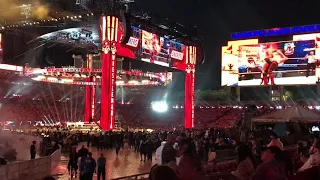 Cesaro vs Seth Rollins WrestleMania 37 match ending & celebration (live crowd reaction)