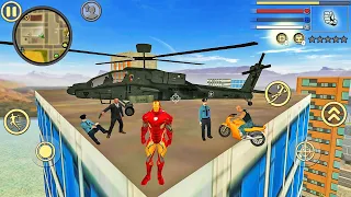 Iron Rope Hero: Vice Town City Crime Simulator - Android Gameplay