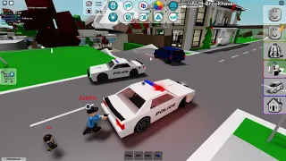 Police Chase Ended in A HUGE CRASH - Brookhaven RP (Roblox)