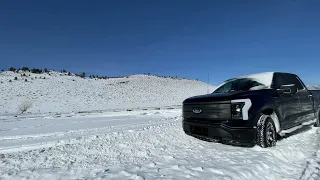 Winter fun in a F150 Lightning