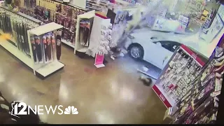 Driver accidentally crashes car into Tempe store, police say