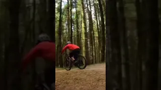 Casing jumps at Innerleithen Mtb trails
