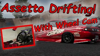 First Wheel Sim Video! Assetto Corsa Drifting w/Wheel Cam