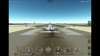 A350 landing in GeoFS