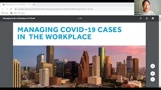 Managing COVID-19 Cases in the Workplace