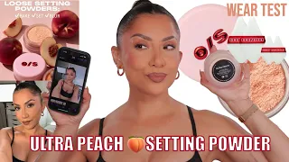 *new* ONE/SIZE ULTRA PEACH🍑 SETTING POWDER | WORTH IT? + 11HR WEAR TEST*oily skin* | MagdalineJanet