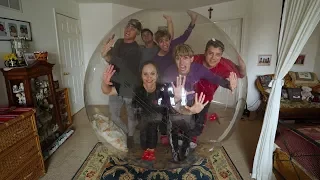 FAMILY STUCK IN GIANT BUBBLE BALL FOR 24 HOURS!