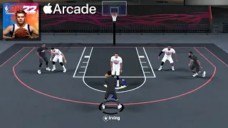 NBA 2K22 Arcade Edition Apple Arcade Gameplay - Blacktop 3v3 Lakers VS Nets