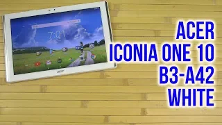 Распаковка Acer Iconia One 10 B3-A42 White