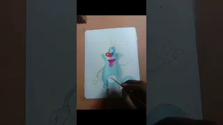 #shorts oggy  💚 drawing 💜#shorts#shorts #video #oggy#subscribe#video #subscribe #shorts