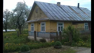 Купили дом в деревне за 90 000 рублей. Обзор дома и участка.
