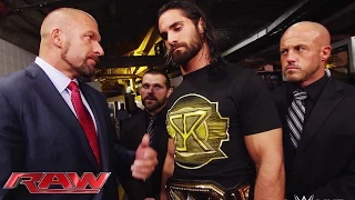 Triple H confronts Seth Rollins: Raw, April 20, 2015