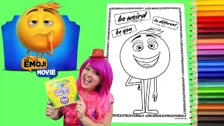 Coloring Emoji Gene The Emoji Movie Coloring Book Page Colored Pencils Prismacolor | KiMMi THE CLOWN