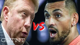 Nick Kyrgios Argues With Boris Becker About Alexander Zverev Party Controversy