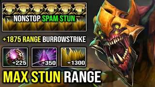 WTF +1875 Burrowstrike Range IMBA Stun From Hell with Epicenter Seer Stone Wind Waker Sand King DotA