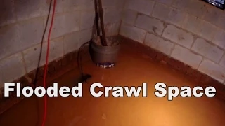 Mud and Flood How to Install Sump Pump in Flooded Crawl Space