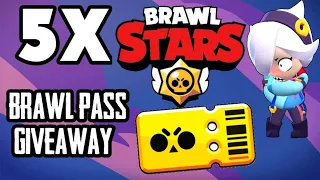 5X BRAWL PASS GIVEAWAY | BRAWL STARS