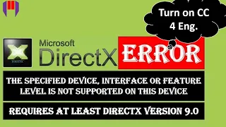 How to Fix DirectX Error When You Run a Game on PC