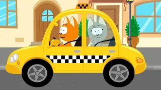 Котэ ТВ – Бип-бип машинка такси 🚕 Подвозим животных! – Сборник – Развивающие песенки для малышей