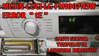 CARA MEMPERBAIKI MESIN CUCI LG FRONT LOADING ERROR tE