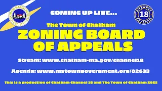 Town of Chatham | Zoning Board of Appeals | March 24, 2022